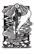 Ace of Wands Tarot card in Heart & Hands deck