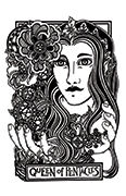 Queen of Pentacles Tarot card in Heart & Hands deck