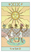 The Sun Tarot card in Luna Sol deck