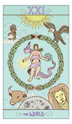 The World Tarot card in Luna Sol deck