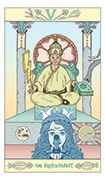 The Hierophant Tarot card in Luna Sol deck