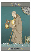 The Hermit Tarot card in Luna Sol deck