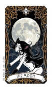 The Moon Tarot card in Magic Manga deck