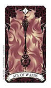 Ace of Wands Tarot card in Magic Manga deck