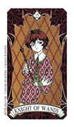 Knight of Wands Tarot card in Magic Manga deck