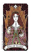 King of Wands Tarot card in Magic Manga deck
