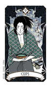 Nine of Cups Tarot card in Magic Manga deck