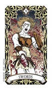 Nine of Swords Tarot card in Magic Manga deck