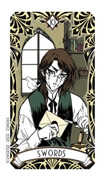 Ten of Swords Tarot card in Magic Manga deck