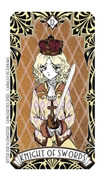 Knight of Swords Tarot card in Magic Manga deck
