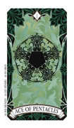 Ace of Coins Tarot card in Magic Manga deck