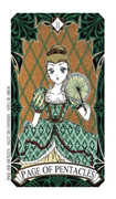 Page of Coins Tarot card in Magic Manga deck