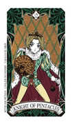 Knight of Coins Tarot card in Magic Manga deck
