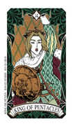 King of Coins Tarot card in Magic Manga deck