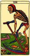 Death Tarot card in Marseilles deck