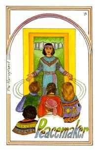 The Hierophant Tarot card in Medicine Woman Tarot deck