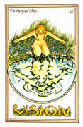 The Hanged Man Tarot card in Medicine Woman deck