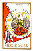 The Tower Tarot card in Medicine Woman deck