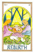 The Sun Tarot card in Medicine Woman deck