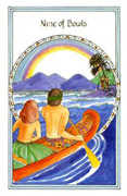 Nine of Bowls Tarot card in Medicine Woman deck