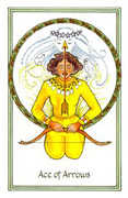 Ace of Arrows Tarot card in Medicine Woman deck