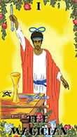 The Magician Tarot card in Melanated Classic Tarot deck