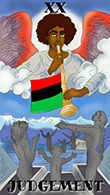 Judgement Tarot card in Melanated Classic Tarot deck