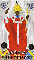The Hierophant Tarot card in Melanated Classic Tarot deck