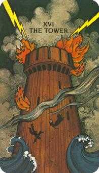 The Tower Tarot card in Morgan-Greer Tarot deck