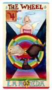 The Wheel Tarot card in Napo Tarot deck