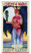 Queen of Wands Tarot card in Napo Tarot deck