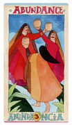 Three of Cups Tarot card in Napo Tarot deck
