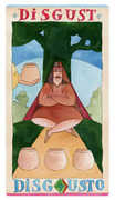 Four of Cups Tarot card in Napo Tarot deck