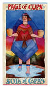 Page of Cups Tarot card in Napo Tarot deck