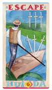 Six of Swords Tarot card in Napo Tarot deck