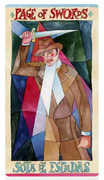 Page of Swords Tarot card in Napo Tarot deck
