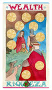 Ten of Discs Tarot card in Napo Tarot deck