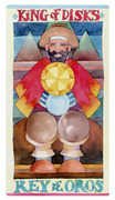 King of Discs Tarot card in Napo Tarot deck