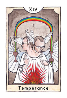 Temperance Tarot card in New Chapter Tarot deck