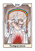 Temperance Tarot card in New Chapter deck
