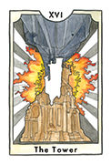 The Tower Tarot card in New Chapter deck
