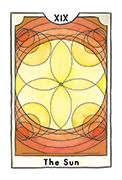The Sun Tarot card in New Chapter deck