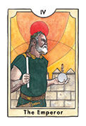 The Emperor Tarot card in New Chapter deck