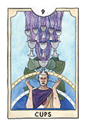 Nine of Cups Tarot card in New Chapter deck