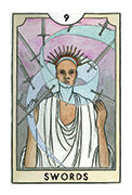 Nine of Swords Tarot card in New Chapter deck