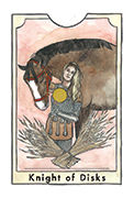 Knight of Disks Tarot card in New Chapter deck
