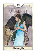 Strength Tarot card in New Chapter deck