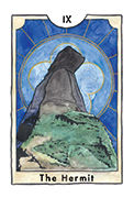The Hermit Tarot card in New Chapter deck