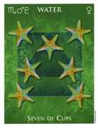 Seven of Cups Tarot card in One World Tarot deck