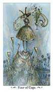 Four of Cups Tarot card in Paulina deck
